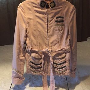 Pink Marc Jacobs Military Distressed Jacket. Sz 4